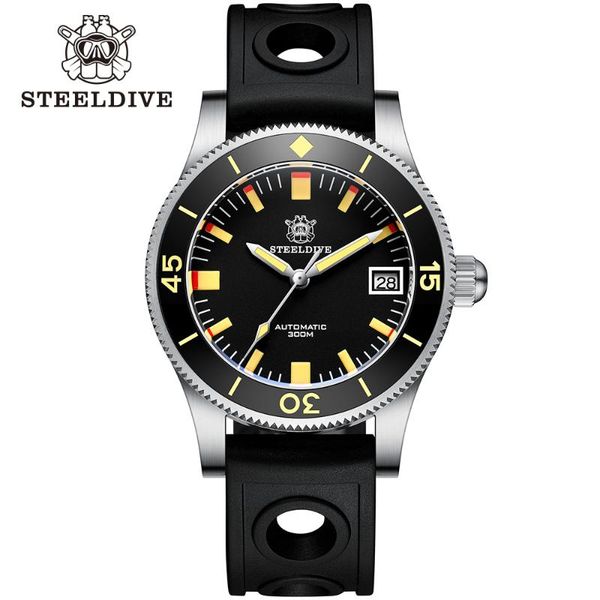 wristwatches steeldive watch 300m men automatic diver mechanical wristwatch mens nh35a sapphire crystal fifty fathom diving watches, Slivery;brown
wristwatches steeldive watch 300m men automatic diver mechanical wristwatch mens nh35a sapphire crystal fifty fathom diving watches, Slivery;brown