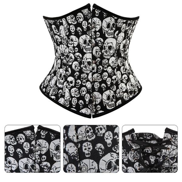 belts womens black corset overbust waist cincher bustier skull pattern recovery clip burlesque, Black;brown
belts womens black corset overbust waist cincher bustier skull pattern recovery clip burlesque, Black;brown