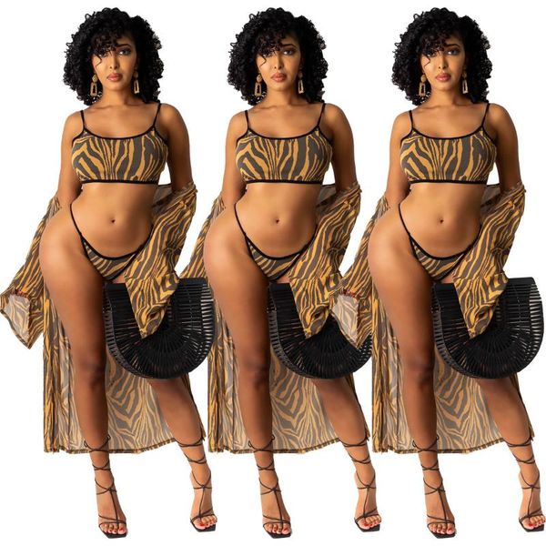 summer fashion casual women's wear printed stripe swimsuit three piece set bathing suit cover ups swimwear, White;black
summer fashion casual women's wear printed stripe swimsuit three piece set bathing suit cover ups swimwear, White;black