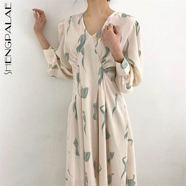 shengpllae printed dress women's spring v-neck pleated high waist loose lantern sleeve female -calf dresses 5b336 210427, Black;gray
shengpllae printed dress women's spring v-neck pleated high waist loose lantern sleeve female -calf dresses 5b336 210427, Black;gray