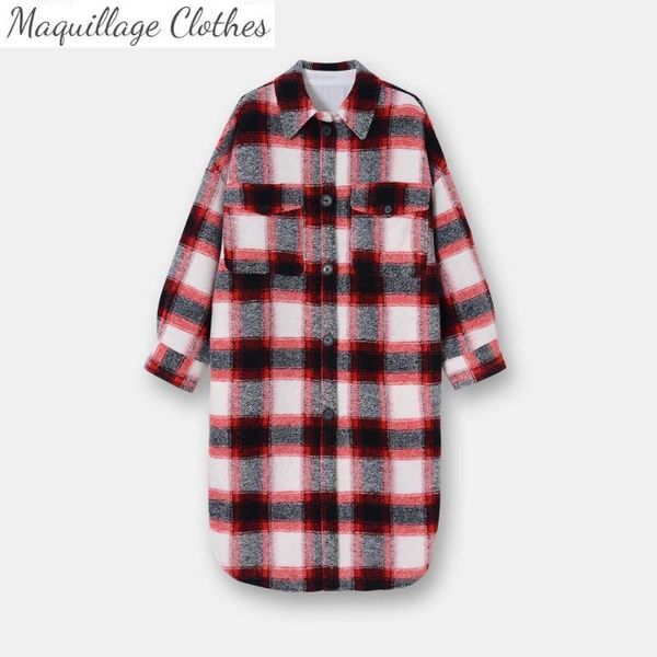 chic women autumn winter plaid overcoat 63% wool loose women's coat c435 & blends, Black
chic women autumn winter plaid overcoat 63% wool loose women's coat c435 & blends, Black