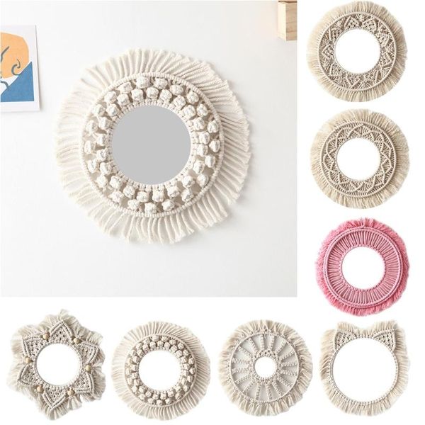 macrame tapestry wall hanging decorative mirror bohemia creative home art decorations boho decor objects & figurines
macrame tapestry wall hanging decorative mirror bohemia creative home art decorations boho decor objects & figurines