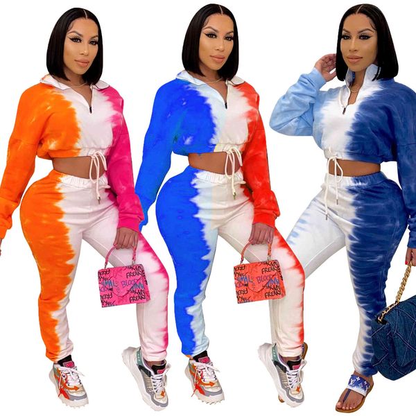 casual women tracksuits outfits with gradient tie-dye printing lady v-neck collar lace-up short tees + sport pants two-piece set, Gray
casual women tracksuits outfits with gradient tie-dye printing lady v-neck collar lace-up short tees + sport pants two-piece set, Gray