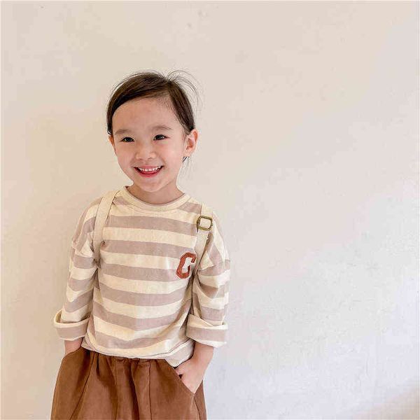 wlg kids girls boys t shirts spring fall striped beige blue long sleeve t shirt baby casual for 1-6 years g1209
wlg kids girls boys t shirts spring fall striped beige blue long sleeve t shirt baby casual for 1-6 years g1209