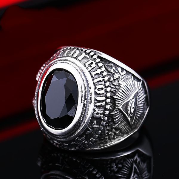 2021 selling european and american stainless steel popular ornament replica titanium steel inlaid zircon retro masonic pun, Silver
2021 selling european and american stainless steel popular ornament replica titanium steel inlaid zircon retro masonic pun, Silver