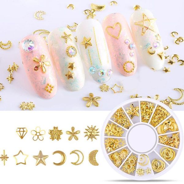 nail art decorations rivets mixed style 3d gold moon star ocean round metal rivet studs diy charm decoration diamond accessory, Silver;gold
nail art decorations rivets mixed style 3d gold moon star ocean round metal rivet studs diy charm decoration diamond accessory, Silver;gold