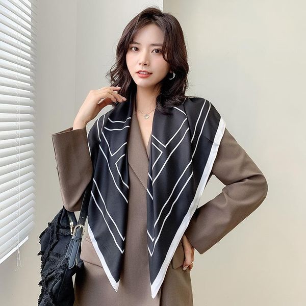 scarves spring autumn travel beach women shawl hair accessories geometric figure stripe twill silk square bandana hijab, Blue;gray
scarves spring autumn travel beach women shawl hair accessories geometric figure stripe twill silk square bandana hijab, Blue;gray