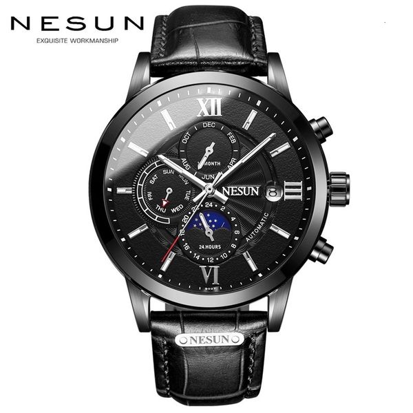 switzerland nesun men's watches luxury mark automatic mechanical sapphire relogio masculino maanfase waterproof n9027-2, Slivery;brown
switzerland nesun men's watches luxury mark automatic mechanical sapphire relogio masculino maanfase waterproof n9027-2, Slivery;brown
