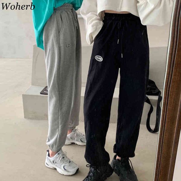 casual woman pants vintage harajuku female high waist autumn korean style joggers straight streetwear sweatpants bottoms 210417, Black;white
casual woman pants vintage harajuku female high waist autumn korean style joggers straight streetwear sweatpants bottoms 210417, Black;white