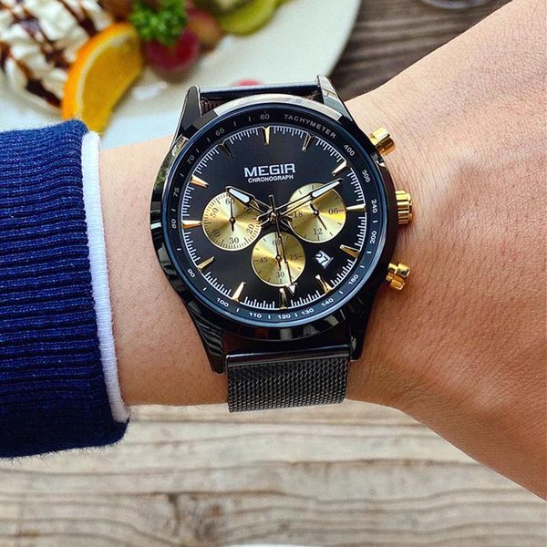 wristwatches megir brand men's business watches stainless steel wrist watch men waterproof casual quartz 2021 relogio masculino, Slivery;brown
wristwatches megir brand men's business watches stainless steel wrist watch men waterproof casual quartz 2021 relogio masculino, Slivery;brown