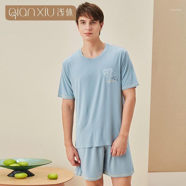 men's sleepwear pajamas summer products loose and comfortable bamboo fiber short-sleeved shorts home homewear, Black;brown
men's sleepwear pajamas summer products loose and comfortable bamboo fiber short-sleeved shorts home homewear, Black;brown