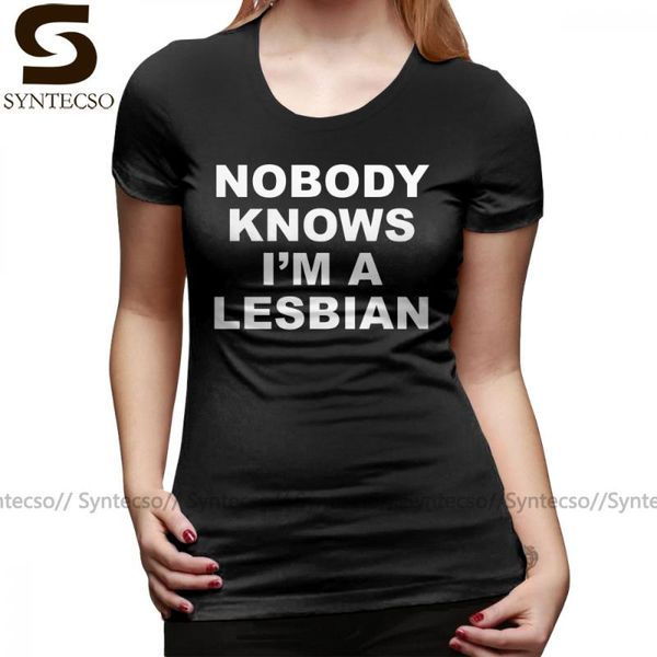 women's t-shirt i am gay nobody knows a lesbian t shirt o neck short-sleeve women tshirt cotton green pattern ladies tee, White
women's t-shirt i am gay nobody knows a lesbian t shirt o neck short-sleeve women tshirt cotton green pattern ladies tee, White
