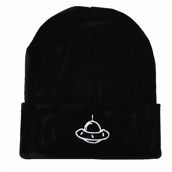men's winter ufo embroidered wool hat black knitted cover cold hat beanies, Blue;gray
men's winter ufo embroidered wool hat black knitted cover cold hat beanies, Blue;gray