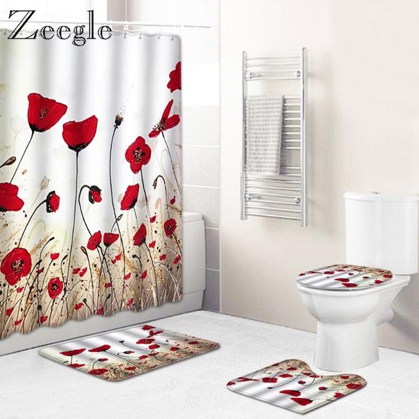 bath mats print shower curtain and anti-slip mat set 4pcs bathroom carpet rug water absorbing washable toilet
bath mats print shower curtain and anti-slip mat set 4pcs bathroom carpet rug water absorbing washable toilet