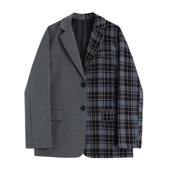 vintage stylish plaid patchwork office lady blazers coat women notched collar long sleeve plus size blazer female outerwear 210515, White;black
vintage stylish plaid patchwork office lady blazers coat women notched collar long sleeve plus size blazer female outerwear 210515, White;black