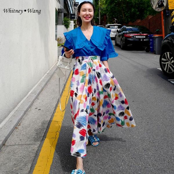 skirts whitney wang 2021 summer fashion streetwear high waist colors contrast printed wide hem a-line skirt women vintage, Black
skirts whitney wang 2021 summer fashion streetwear high waist colors contrast printed wide hem a-line skirt women vintage, Black