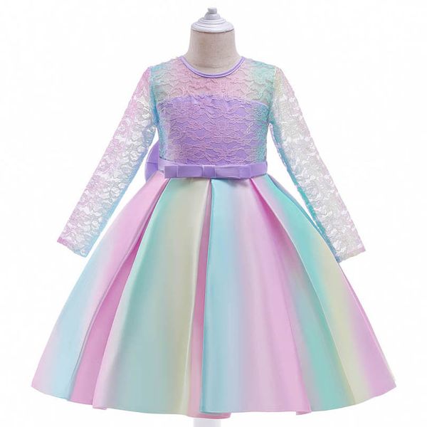 girls dresses rainbow kids clothes childrens clothing lace princess long sleeve colorful skirt large bow flower party formal dress b7627, Red;yellow
girls dresses rainbow kids clothes childrens clothing lace princess long sleeve colorful skirt large bow flower party formal dress b7627, Red;yellow