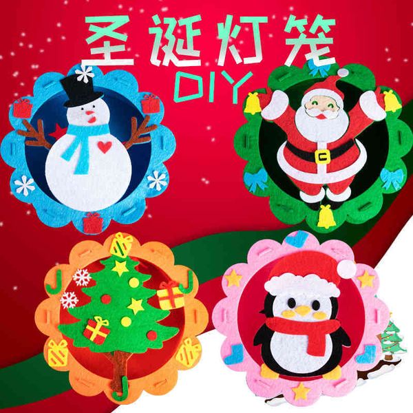 christmas children's diy handmade cartoon hand-held luminous toys non-woven lanterns
christmas children's diy handmade cartoon hand-held luminous toys non-woven lanterns