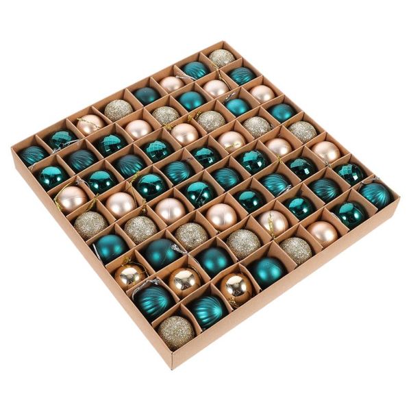 party decoration 64 pcs christmas balls practical set adornments