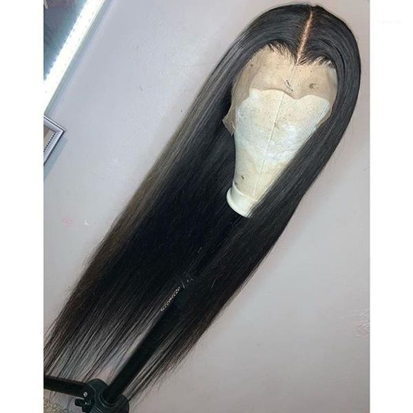long straight human hair t part lace frontal wig with natural hairline jet black brazilian for women wigs1, Black;brown
long straight human hair t part lace frontal wig with natural hairline jet black brazilian for women wigs1, Black;brown