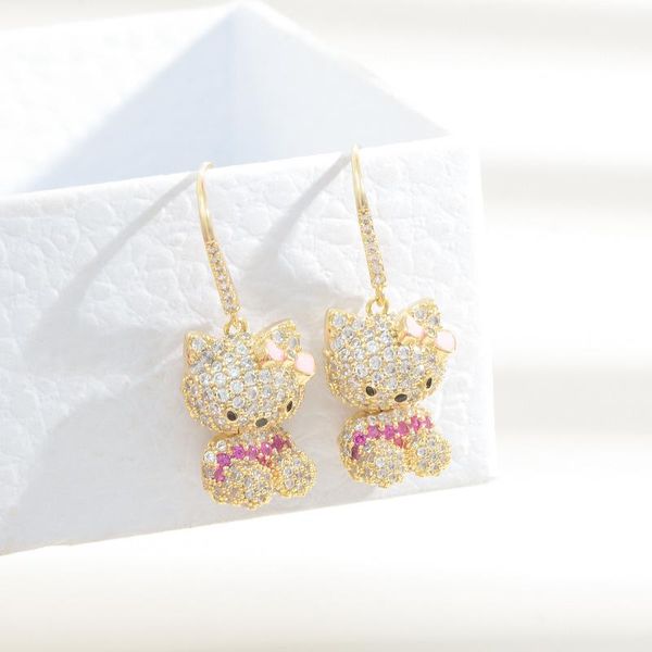 stud 2021 arrival delicate 14k real gold plated cute cat earrings for women cubic zircon cz pink bowknot, Golden;silver
stud 2021 arrival delicate 14k real gold plated cute cat earrings for women cubic zircon cz pink bowknot, Golden;silver
