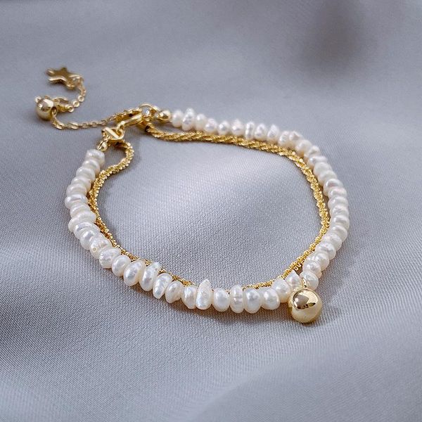 charm bracelets golden double-layer high-quality girlfriends beads beaded bracelet girls ins niche design 2021 jewelry, Golden;silver
charm bracelets golden double-layer high-quality girlfriends beads beaded bracelet girls ins niche design 2021 jewelry, Golden;silver