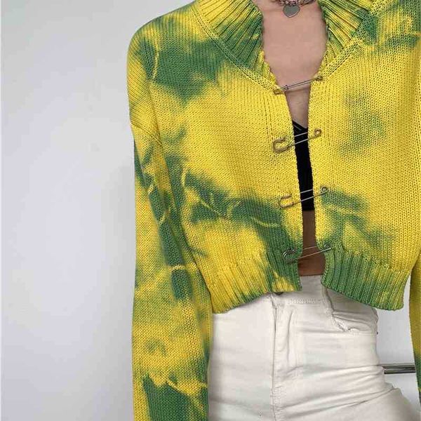 women's sweaters y2k tie dye pin cardigan women sweater yellow cropped knitted long sleeve autumn winter high fashion x4in, White;black
women's sweaters y2k tie dye pin cardigan women sweater yellow cropped knitted long sleeve autumn winter high fashion x4in, White;black