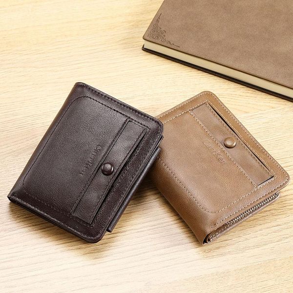 wallets retro men's trendy tri-fold buckle multi-card card holder male large-capacity zipper coin purse solid color short money clip, Red;black
wallets retro men's trendy tri-fold buckle multi-card card holder male large-capacity zipper coin purse solid color short money clip, Red;black