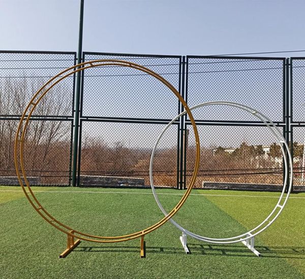 party decoration iron double rod ring wedding arch outdoor marriage birthday round background shelf frame
party decoration iron double rod ring wedding arch outdoor marriage birthday round background shelf frame