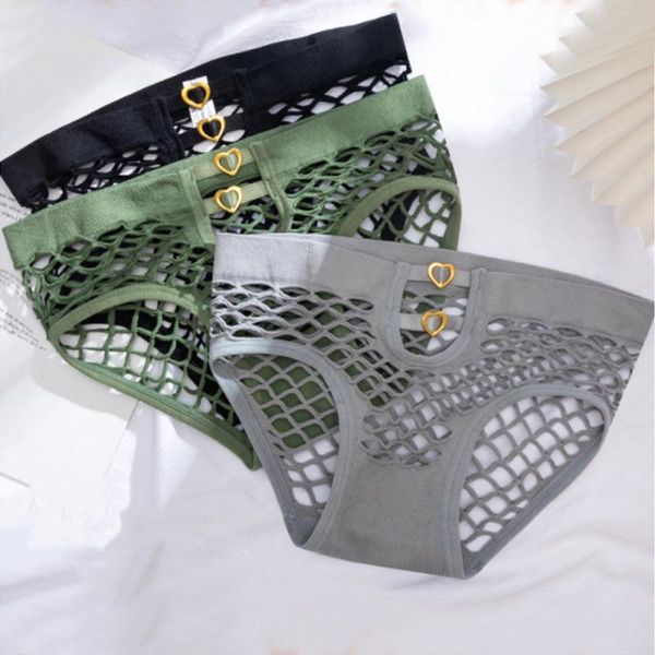 women's panties cotton mid-waist briefs hollow fishing net elasticity knickers solid color personality intimates transparent lady under, Black;pink
women's panties cotton mid-waist briefs hollow fishing net elasticity knickers solid color personality intimates transparent lady under, Black;pink