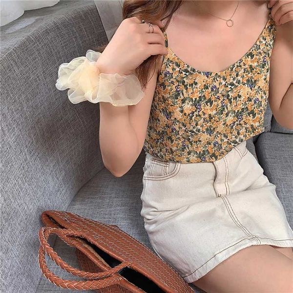 women's tanks & camis chiffon floral suspender vest korean version loose foreign style, versatile for students to wear vintage clothing, White
women's tanks & camis chiffon floral suspender vest korean version loose foreign style, versatile for students to wear vintage clothing, White