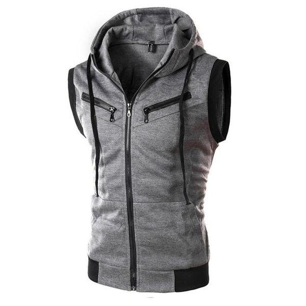 men's vests casual hoodie sweatshirt zipper pockets vest men sleeveless hoodies male tracksuit sportswear for fitness jogging running, Black;white
men's vests casual hoodie sweatshirt zipper pockets vest men sleeveless hoodies male tracksuit sportswear for fitness jogging running, Black;white