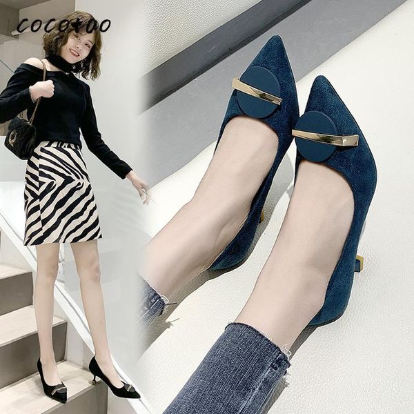 dress shoes 2021 spring and autumn korean fashion wild french girl suede high heels with pointed professional, Black
dress shoes 2021 spring and autumn korean fashion wild french girl suede high heels with pointed professional, Black
