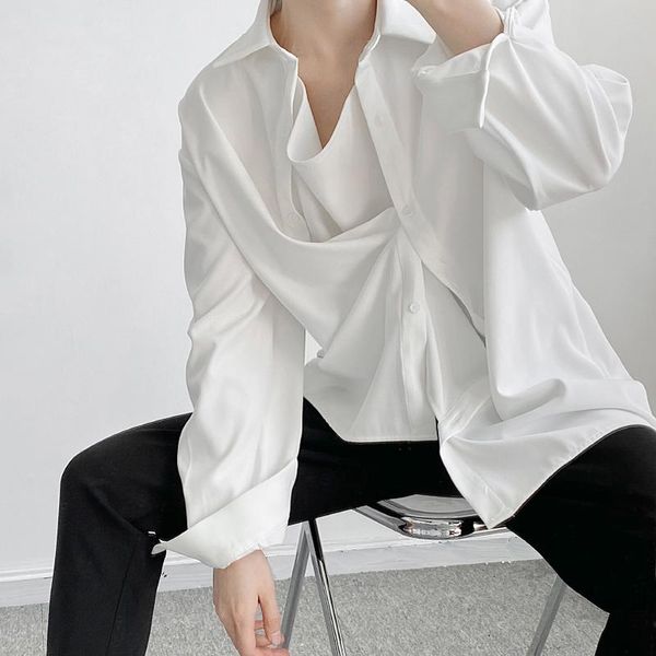 men's casual shirts large size spring and summer personalized patchwork design fake two loose solid color shirt fashion korean literary, White;black
men's casual shirts large size spring and summer personalized patchwork design fake two loose solid color shirt fashion korean literary, White;black