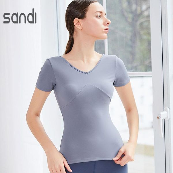 women push up sports v neck yoga fitness shirts running workout short sleeve t-shirts crop with removable pads outfit
women push up sports v neck yoga fitness shirts running workout short sleeve t-shirts crop with removable pads outfit