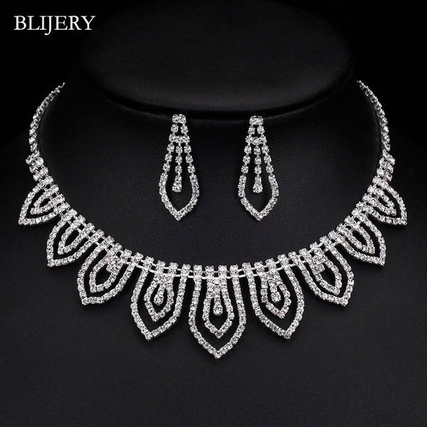 earrings & necklace blijery silver plated crystal bridesmaid bridal wedding jewelry sets leaves design choker women
earrings & necklace blijery silver plated crystal bridesmaid bridal wedding jewelry sets leaves design choker women