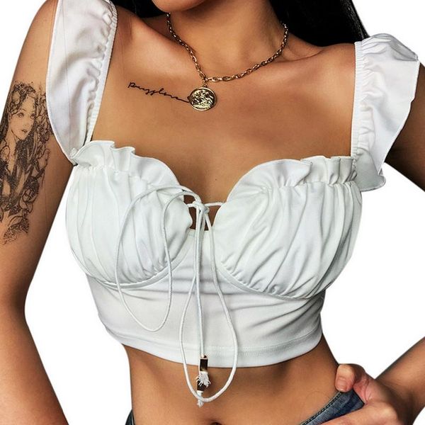women's tanks & camis summer drawstring decorative vest womens tank sleeveless backless solid color crop loose fashion t-shirts for, White
women's tanks & camis summer drawstring decorative vest womens tank sleeveless backless solid color crop loose fashion t-shirts for, White