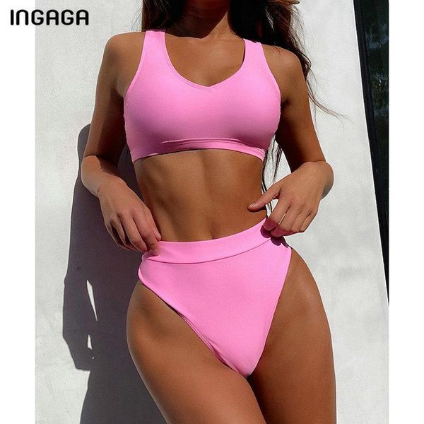 high waist women's swimsuits bikinis swimwear women push up bathing suits cut set double strap biquini, White;black
high waist women's swimsuits bikinis swimwear women push up bathing suits cut set double strap biquini, White;black