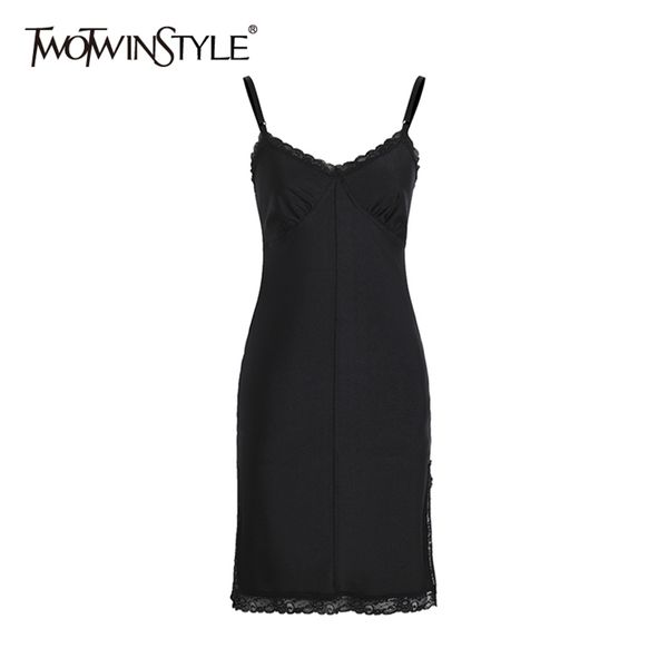 black patchwork lace sling dress for women v neck sleeveless high waist midi dresses female summer fashion 210520, Black;gray
black patchwork lace sling dress for women v neck sleeveless high waist midi dresses female summer fashion 210520, Black;gray