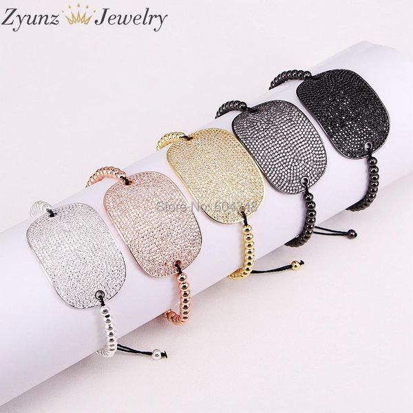 charm bracelets 5 strands zyz298-2411 charming wide bar connector paved cz zircon 4mm copper beads adjustable macrame bracelet men jewelry, Golden;silver
charm bracelets 5 strands zyz298-2411 charming wide bar connector paved cz zircon 4mm copper beads adjustable macrame bracelet men jewelry, Golden;silver