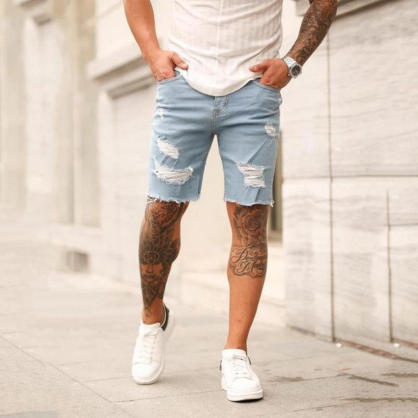 men's jeans 2021 brand men shorts short pants destroyed skinny ripped pant frayed denim size s-3xl, Blue
men's jeans 2021 brand men shorts short pants destroyed skinny ripped pant frayed denim size s-3xl, Blue