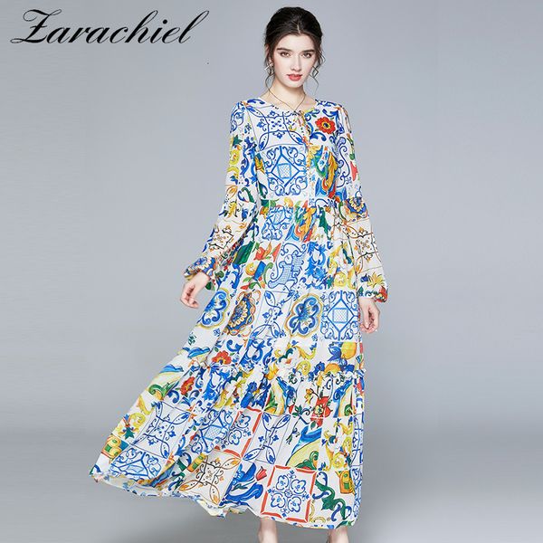 dresses runway vintage blue and white porcelain floral print maxi women lantern sleeve lace-up o-neck boho chiffon long, Black;gray
dresses runway vintage blue and white porcelain floral print maxi women lantern sleeve lace-up o-neck boho chiffon long, Black;gray