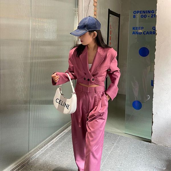 women's two piece pants spring autumn 2021 women two-piece set rose red office lady blazer female waist suits, White
women's two piece pants spring autumn 2021 women two-piece set rose red office lady blazer female waist suits, White