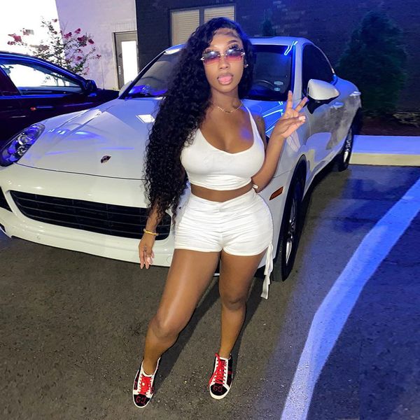 solid fitness two piece outfits for women deep v neck sleevless tank crop pleated biker short activewear sporty suits 210520, White
solid fitness two piece outfits for women deep v neck sleevless tank crop pleated biker short activewear sporty suits 210520, White