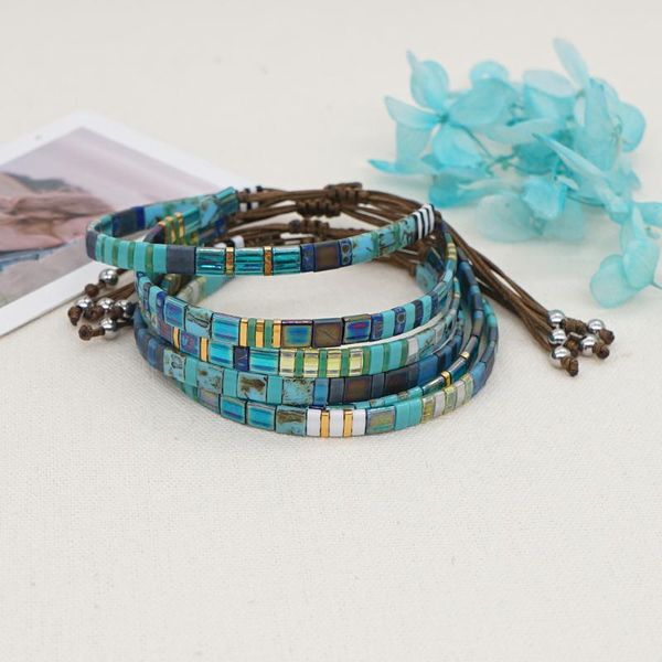 charm bracelets go2boho 2021 boho tila beads bracelet women friend gift adjustable rope beaded jewelry glass pulsera miyuki accessories, Golden;silver
charm bracelets go2boho 2021 boho tila beads bracelet women friend gift adjustable rope beaded jewelry glass pulsera miyuki accessories, Golden;silver