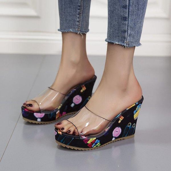 slippers high-heeled shoes lady low woman's jelly slides on a wedge peep toe 2021 transparent summer rome print patent leather b, Black
slippers high-heeled shoes lady low woman's jelly slides on a wedge peep toe 2021 transparent summer rome print patent leather b, Black