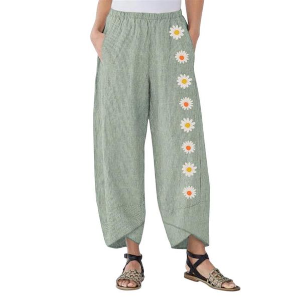 women's pants & capris littlerossa summer ladies cotton linen wide-leg 2021 loose daisy print women casual trousers, Black;white
women's pants & capris littlerossa summer ladies cotton linen wide-leg 2021 loose daisy print women casual trousers, Black;white