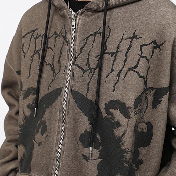 men's jackets autumn clothes angel fairy grunge dark print coat brown y2k gothic oversized hoodies loose zipper long sleeve jacket m-xx, Black;brown
men's jackets autumn clothes angel fairy grunge dark print coat brown y2k gothic oversized hoodies loose zipper long sleeve jacket m-xx, Black;brown