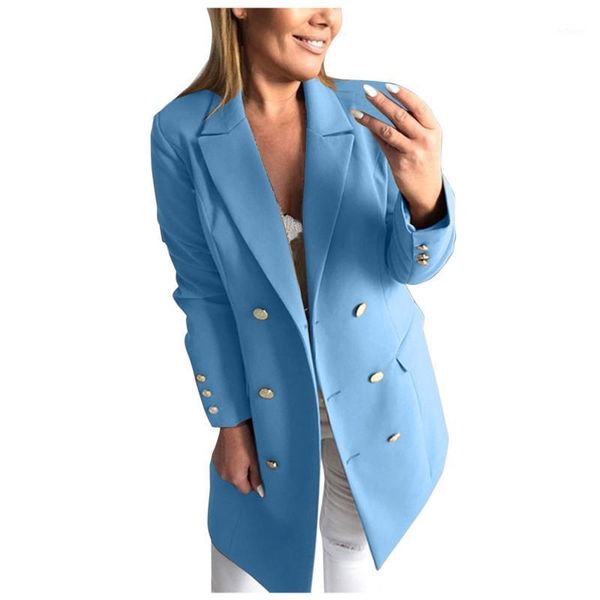 women's wool & blends spring autumn long overcoat outwear thin sleeve turn-down double breasted faux coat fashion, Black
women's wool & blends spring autumn long overcoat outwear thin sleeve turn-down double breasted faux coat fashion, Black