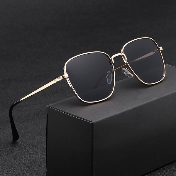 sunglasses fashion women big frame anti-reflective mirror classic vintage square metal glasses men driving sun uv400, White;black
sunglasses fashion women big frame anti-reflective mirror classic vintage square metal glasses men driving sun uv400, White;black